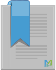 Icon showing a text document with certificate
