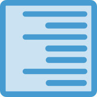 Icon showing a document
