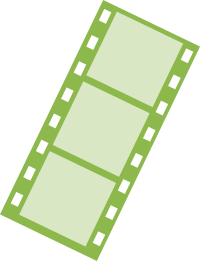 Icon showing a film strip