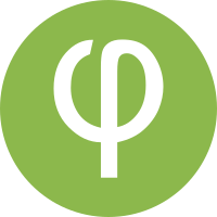 Icon showing the Greek letter Phi