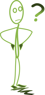 Stickman and questionmark