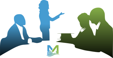 Icon symbolizing a trainer with a small audience